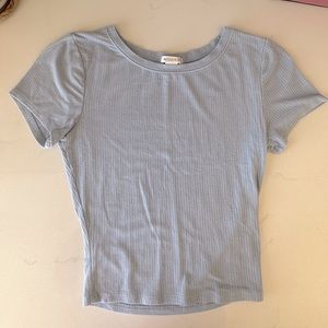 Bozzolo Light Blue Cropped Tee